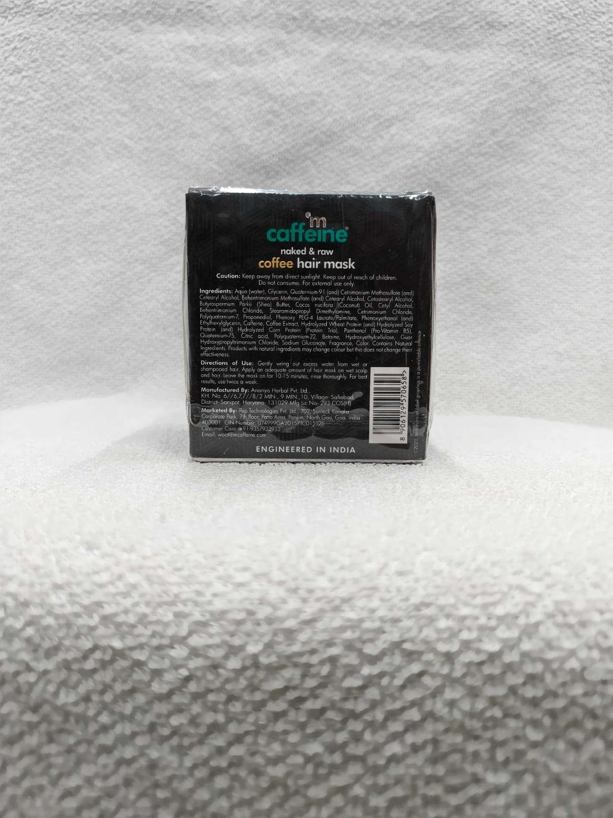 mCaffeine Naked & Raw Coffee Hair Mask Anti Hair Fall | Hair Strengthening & Nourishment | All Hair Types | 200g - Image 3
