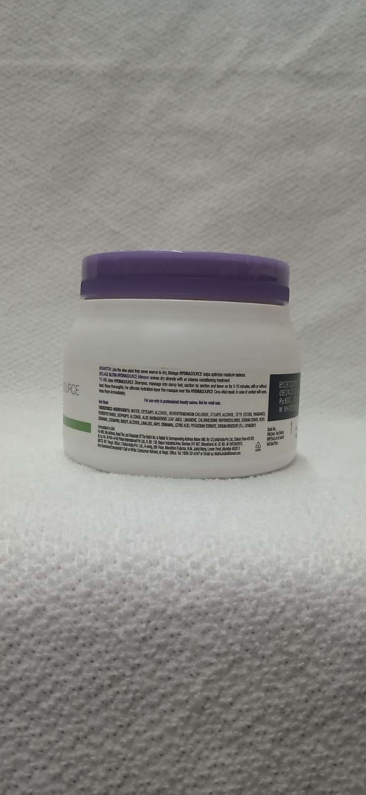 Biolage Ultra HydraSource Aloe Masque 490g - Image 2