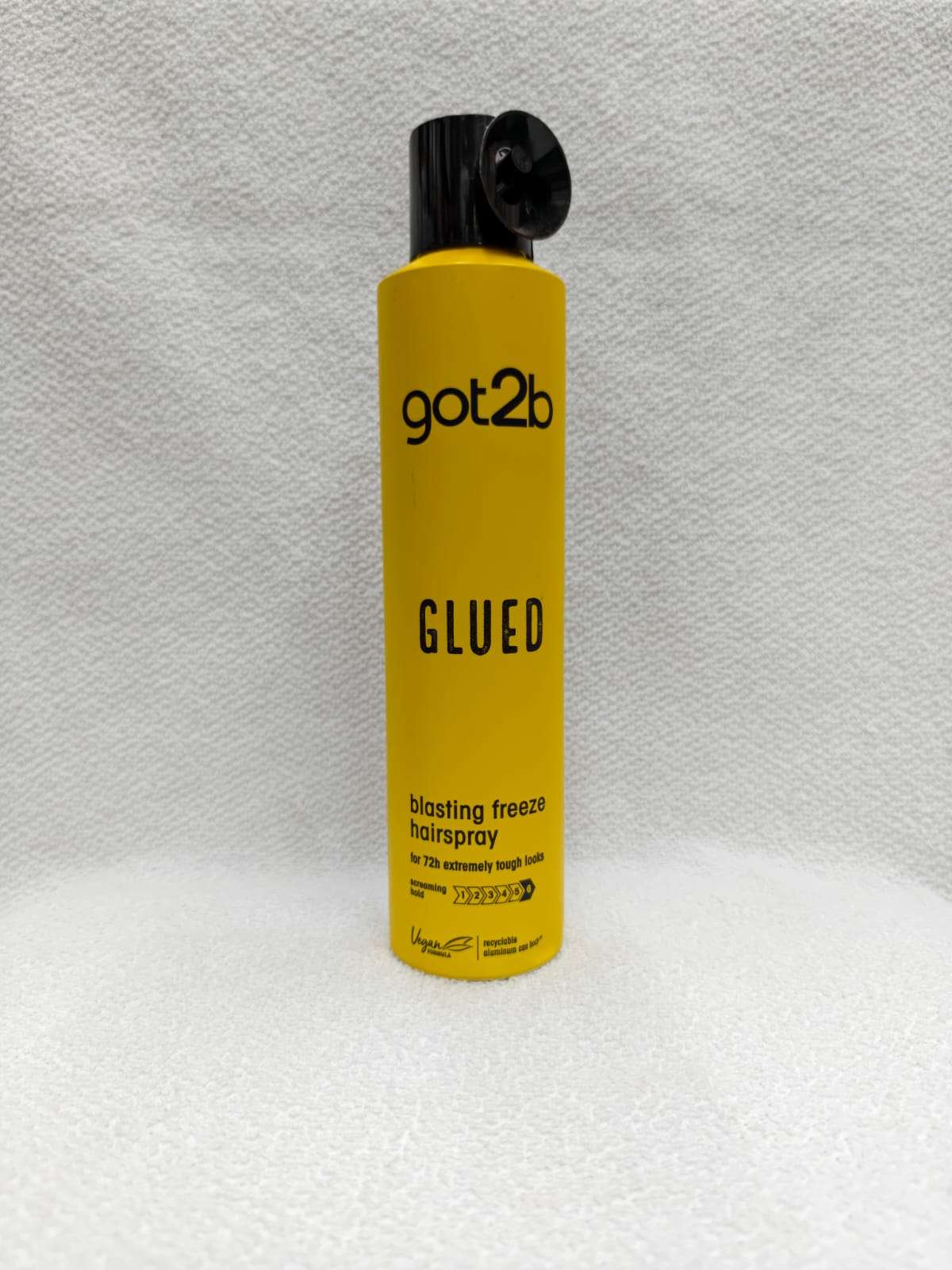 got2b Glued Blasting Freeze Hairspray 300ml yellow can extreme hold hair spray