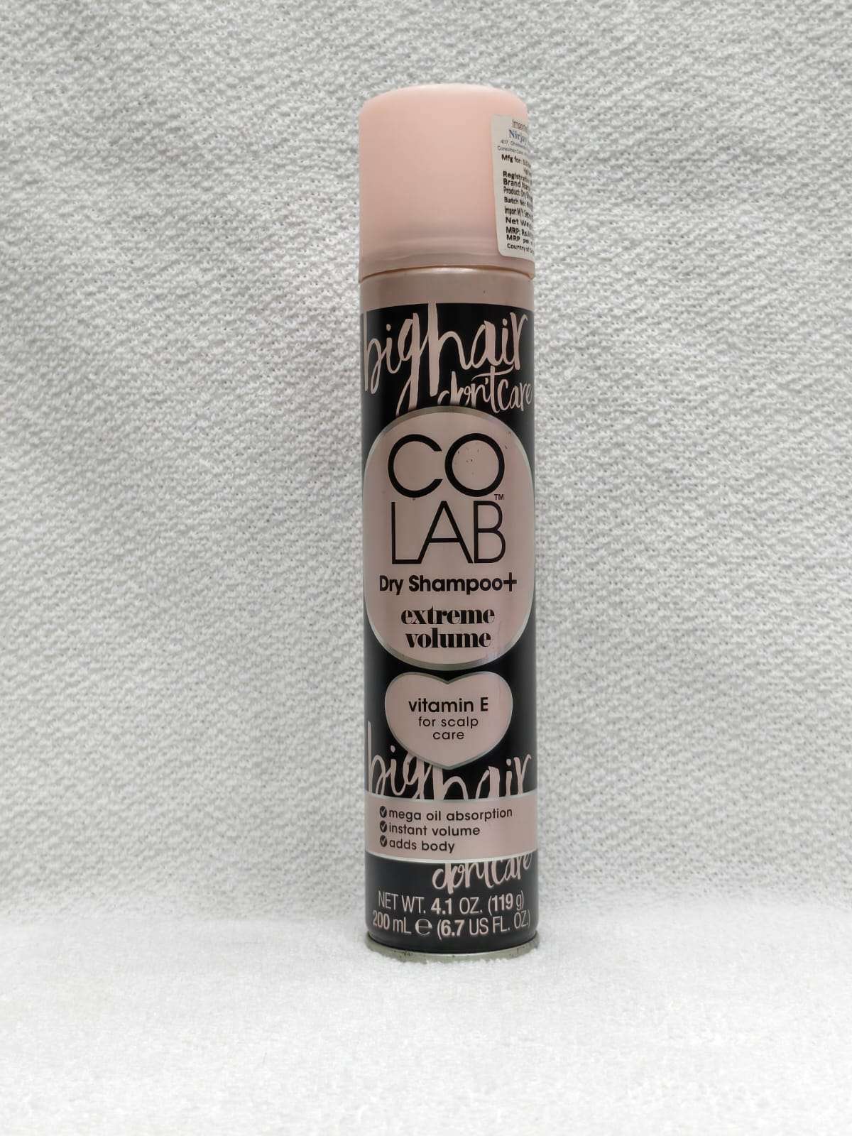 COLAB Dry Shampoo+ Extreme Volume with Vitamin E 200ml